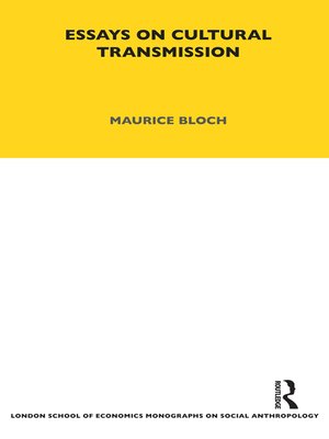 cover image of Essays on Cultural Transmission
